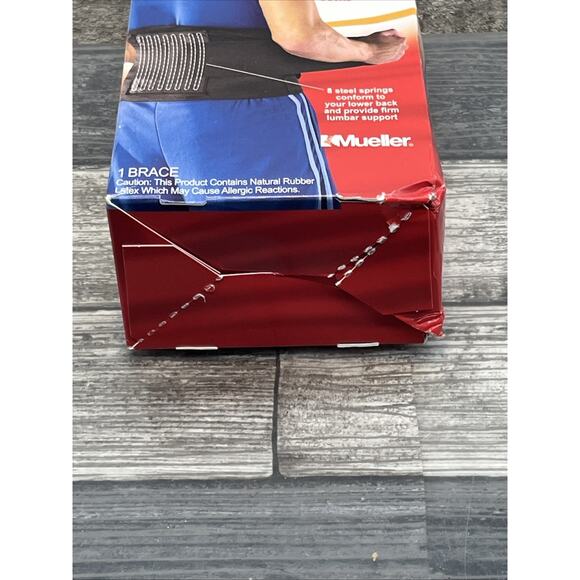 NEW Mueller Adjustable Back Brace, Black, One Size, Adjustable, 6711 - Picture 5 of 8